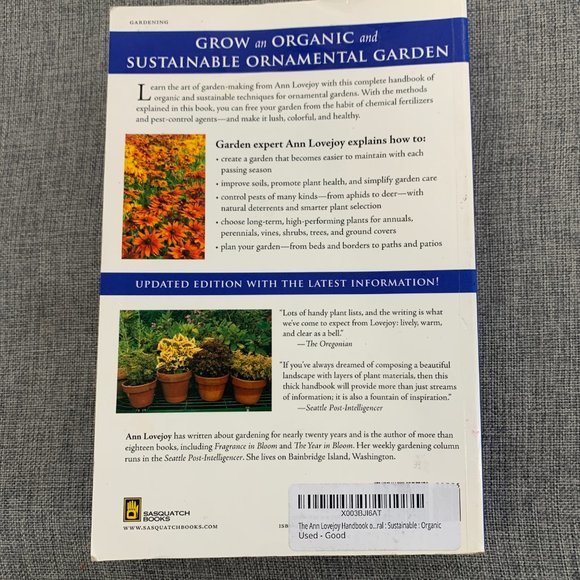 The Ann Lovejoy Handbook of Northwest Gardening, Revised Edition: Book Very Good - Picture 5 of 11